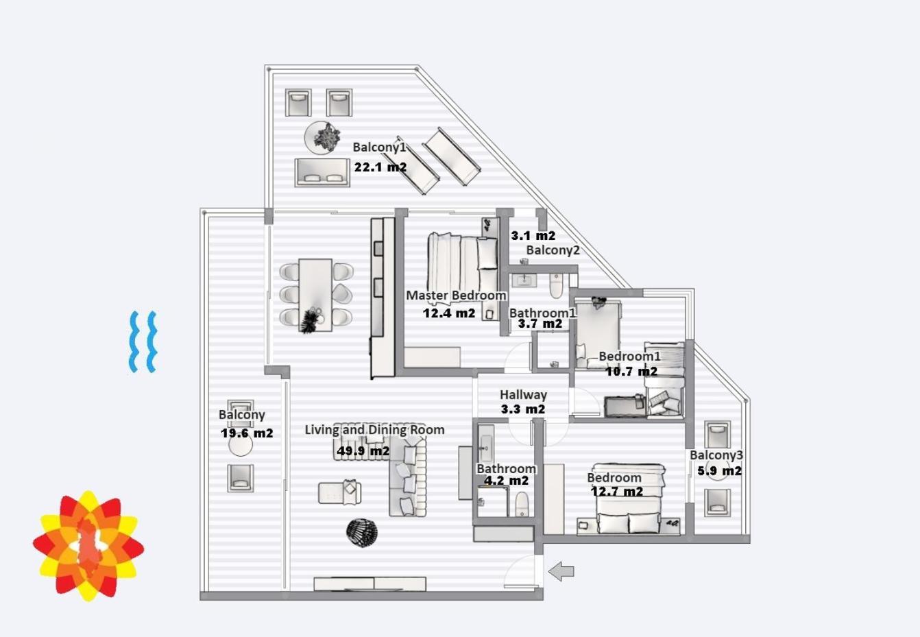 Апартаменти Infinity Sea View Penthouse Саранда Екстер'єр фото